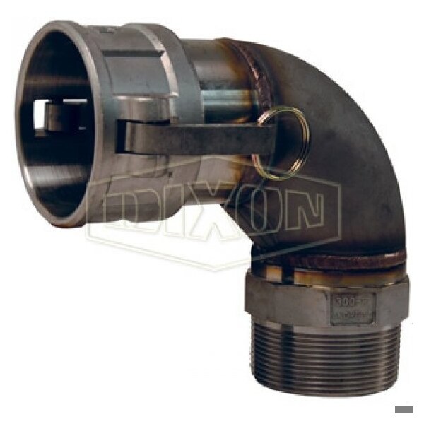 Dixon Type B 90Deg Cam and Groove Elbow, 2 in, Female Coupler x MNPT, 316 SS, Domestic 200B-90SS - main